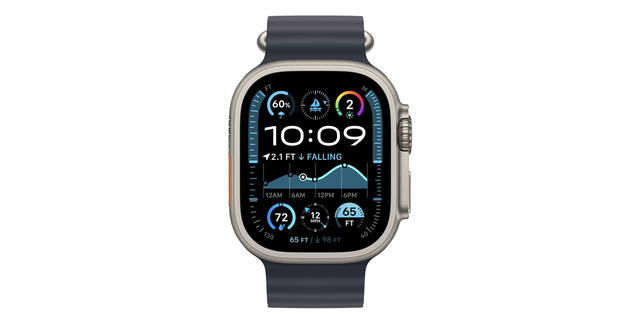 APPLE Watch Ultra 2 GPS + Cellular 49mm Navy Ocean Band Natural Titanium