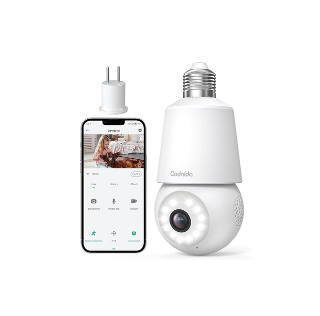 Codnida Caméra ampoule