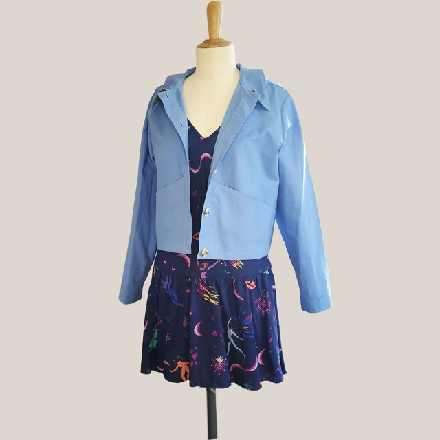 ALBANE - coton azur - T.M/38