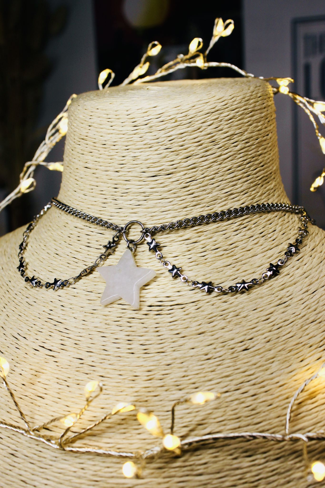 Ras-du-cou Paix céleste - Collection Poussières d'Étoiles