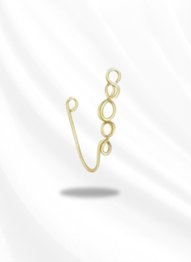 Faux piercing de nez Rondy doré
