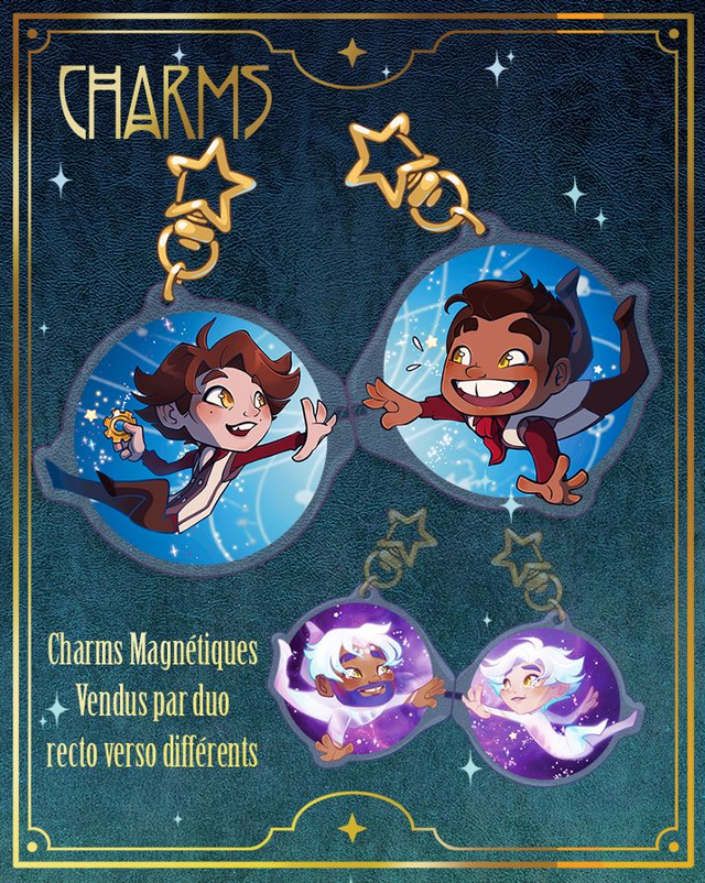 Magnetic acrylic charms