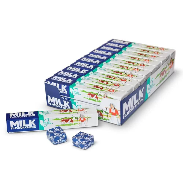 Box of 20 packs of milk chews 