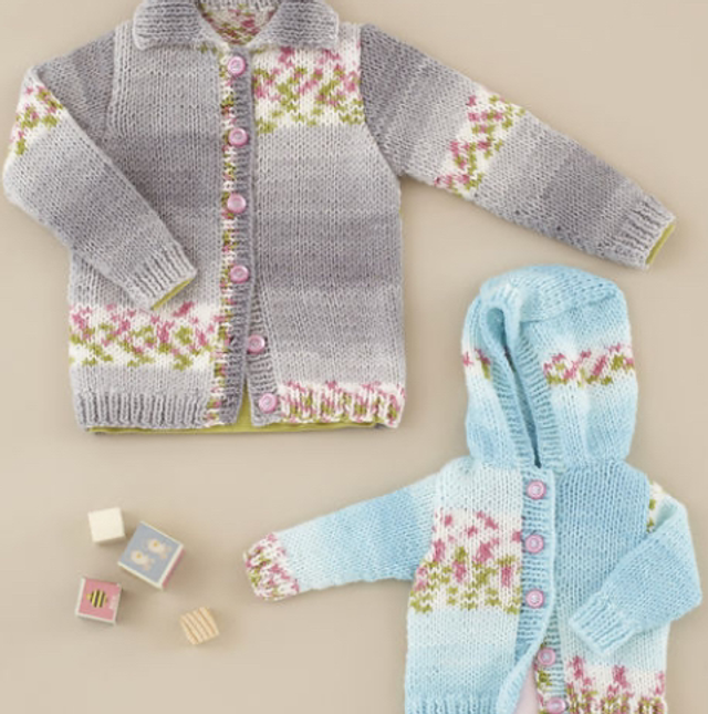 Baby Blossom Chunky Pattern 4832 Cardigans