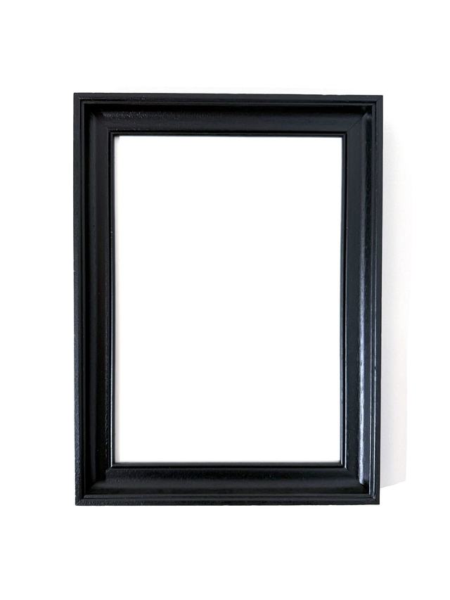 Ancien cadre en bois noir A3