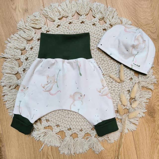 Pumphose und Mütze Set Gr.56/62