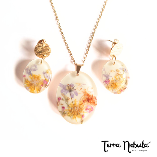 Parure fleurie Ostara | PA214F