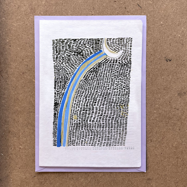 Moonbow greeting card