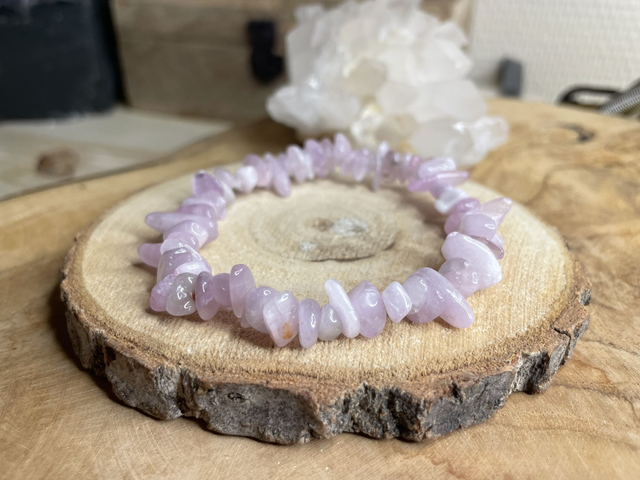 Bracelet chips KUNZITE