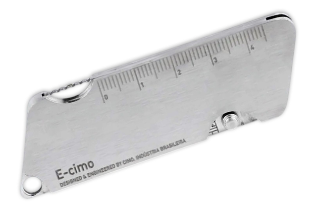 Canivete Edc E-Cimo Tool Inox Total Multifunção Com Estojo