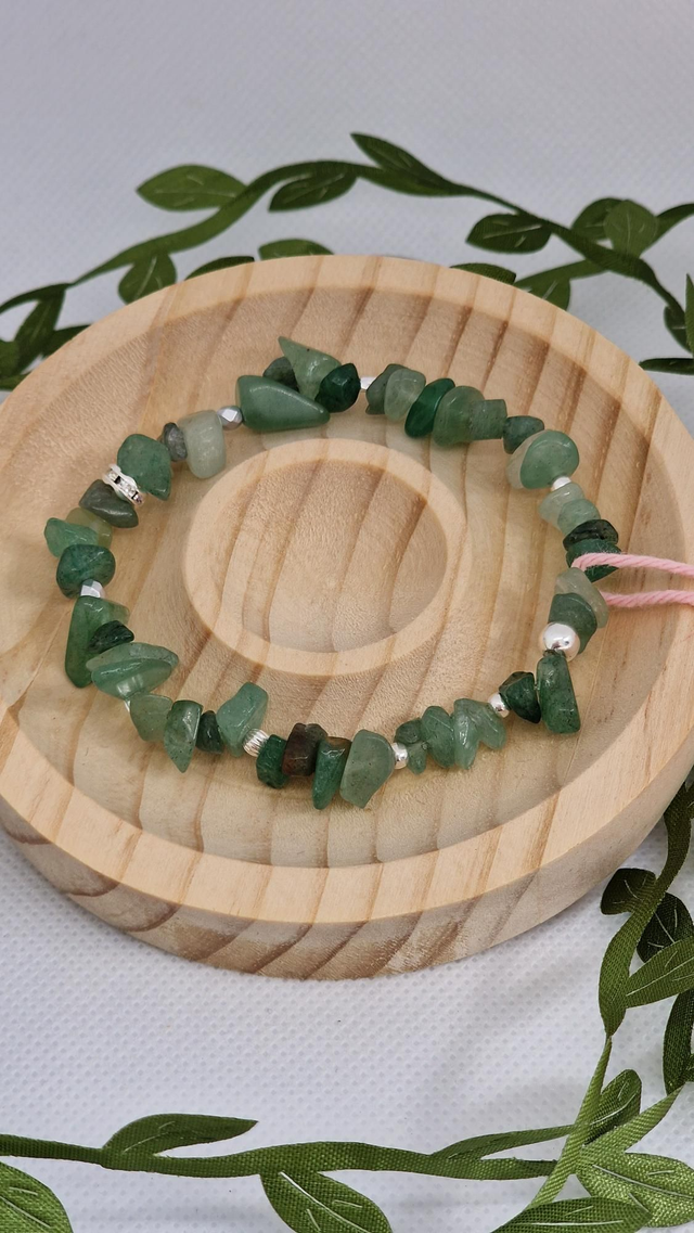 Bracelet Aventurine verte baroque 