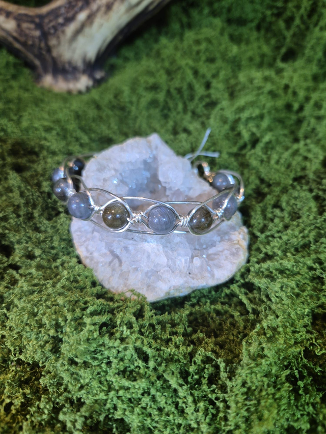 Murmure des Brumes – Labradorite – Collection Tissage Sacré