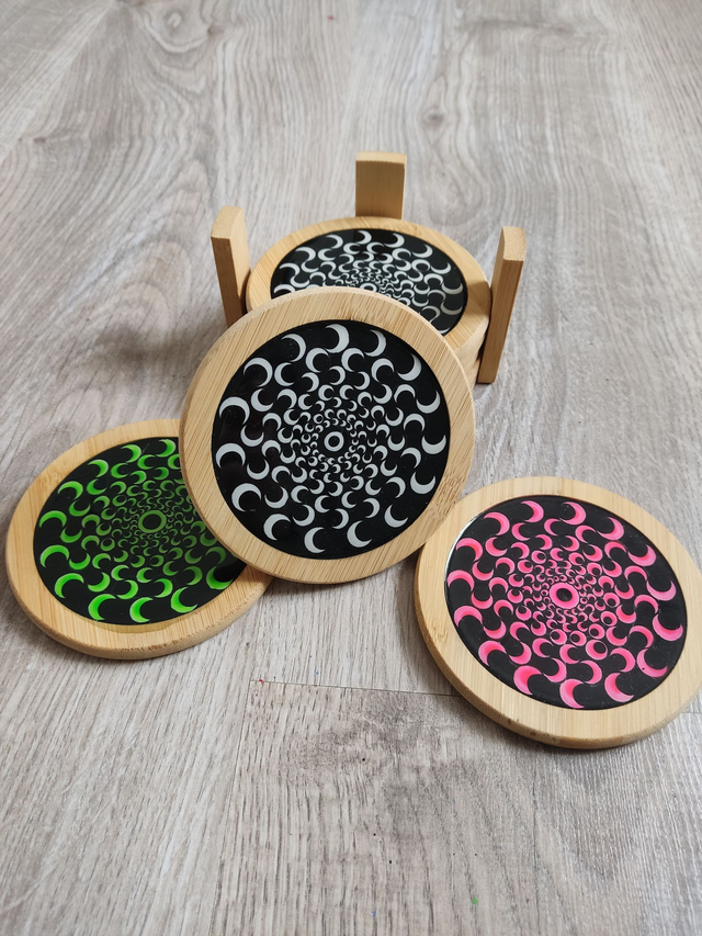 Dessous de verres &quot;Psychédélique&quot;