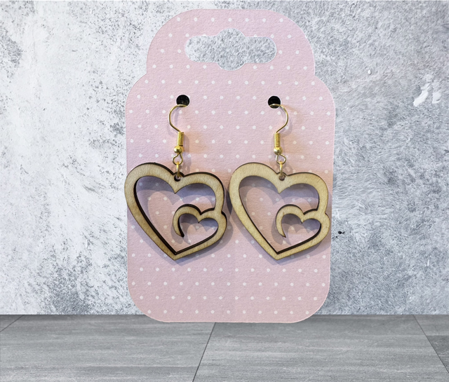 Boucles d’oreilles cœurs 