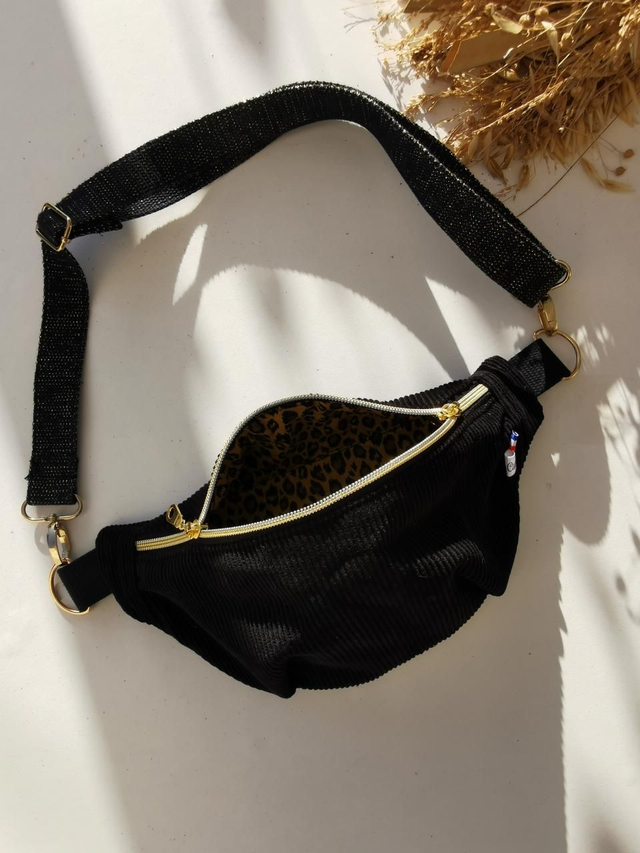 Banane THELMA velour noir 