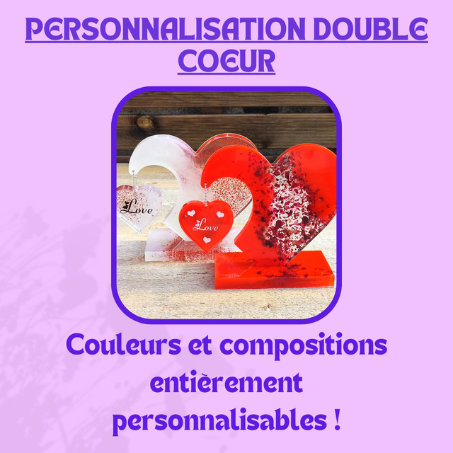 Personnalisation Double Cœur 