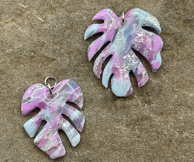 Misty Monstera Pendants