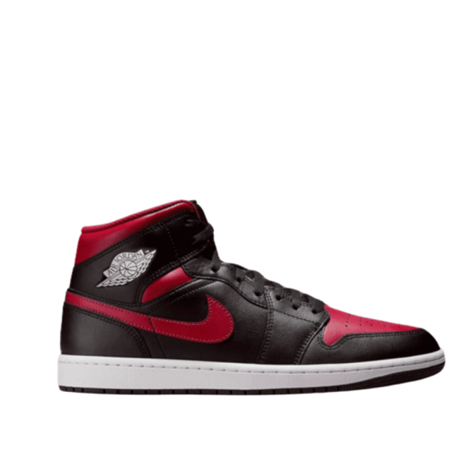 Air Jordan 1 Mid Homme - Black & White - Sneakers