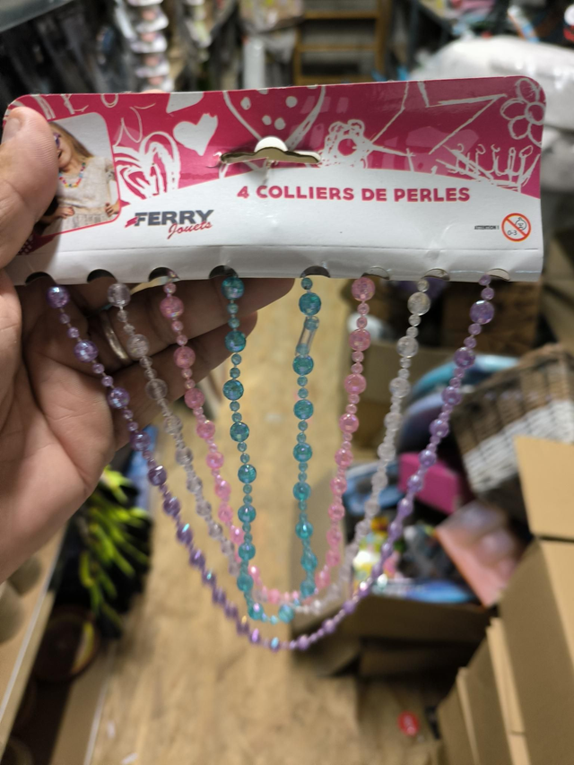 COLLIERS DE PERLES X4