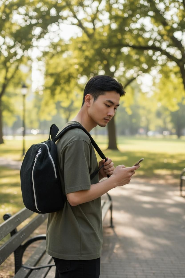 Sac à dos Boule velours côtelé 
