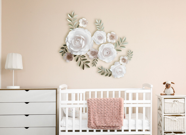 Lot 4 Fleurs blanches