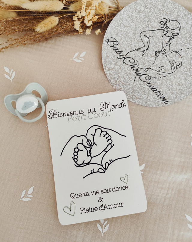 Carte " Bienvenue au monde "