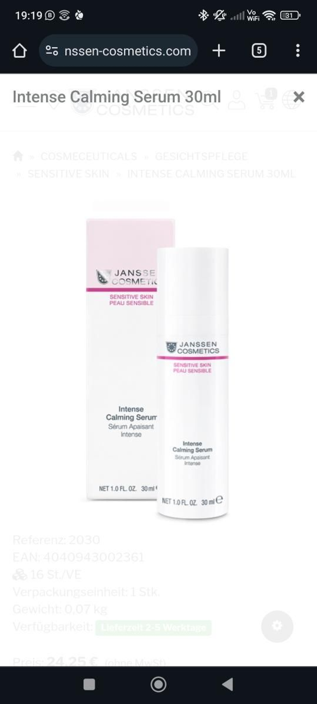 Intense Calming Serum, 30ml