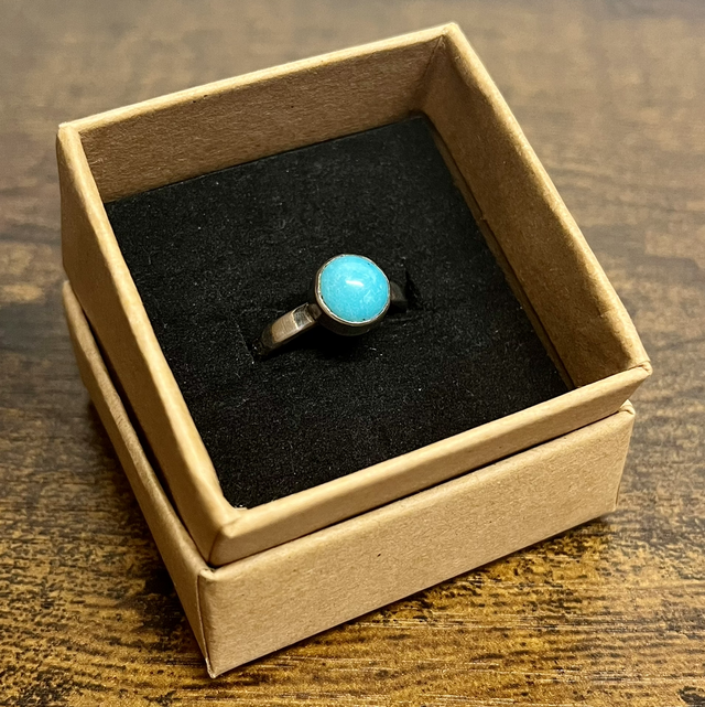Bague en argent et Turquoise - Taille 54