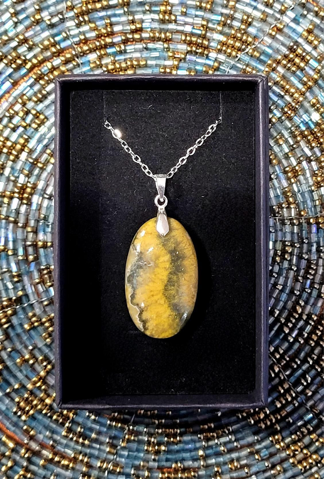 Pendentif Jaspe Bumblebee 