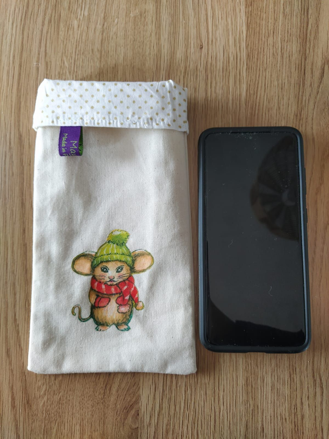 Etui à lunettes / téléphone - Souris