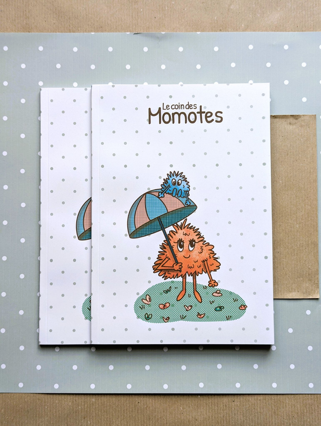 Carnet A5 illustré - Deux mignonnes momotes