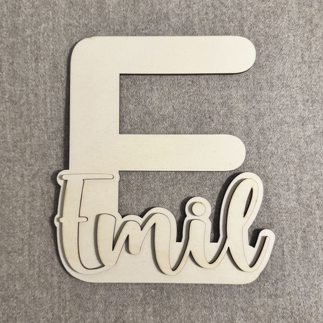 EMIL • 3D Holz-Schild