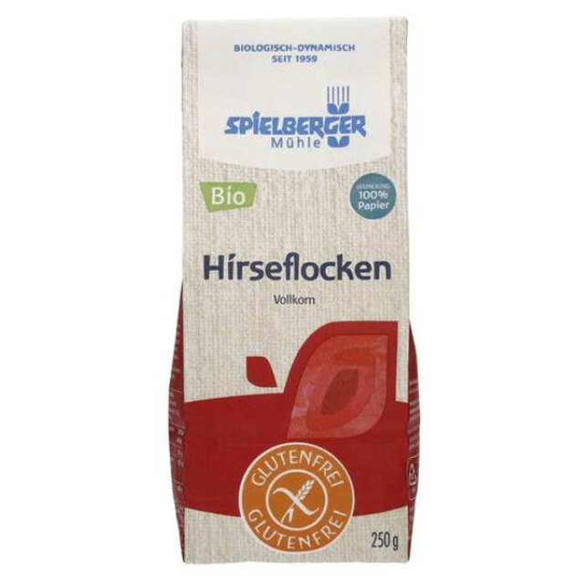Spielberger Hirseflocken glutenfrei 250g Packung