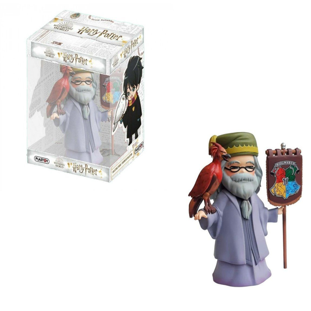 Figurine de Dumbledore et Fumseck Plastoy Chibi Harry Potter