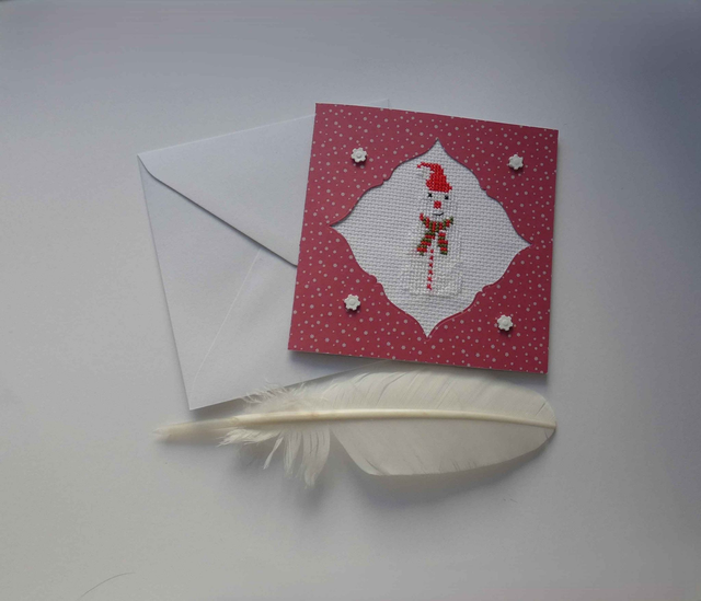 Beau bohomme de neige brodé