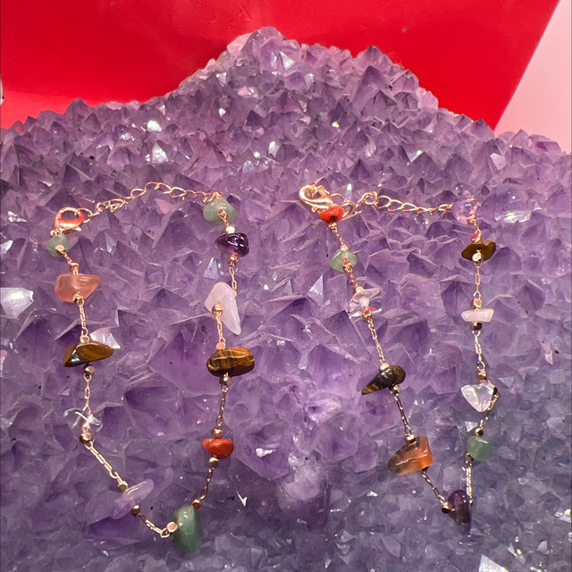 **Duo de Bracelets en Pierres Naturelles – Harmonie et Élégance**  