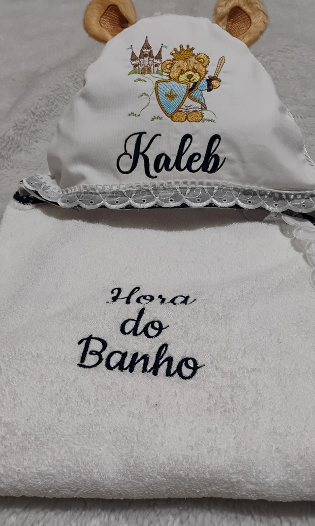 Toalha com capuz orelhinhas 