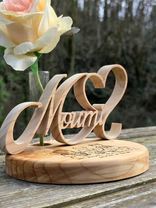 Soliflore en bois massif • SUR COMMANDE