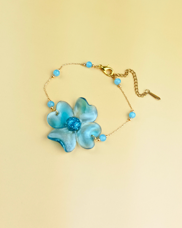 Bracelet Fleurs émaillées  