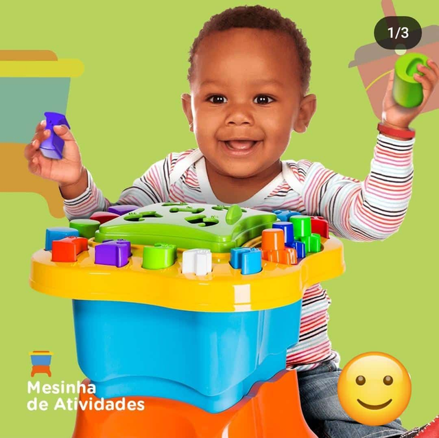 Baby - Mesinha de Atividades Menino ou Menina Rosa