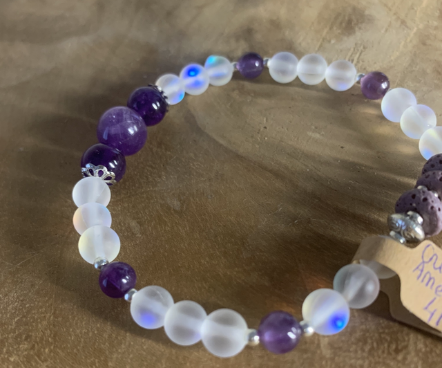 R 370 Améthyste &amp; Cristal Aura 