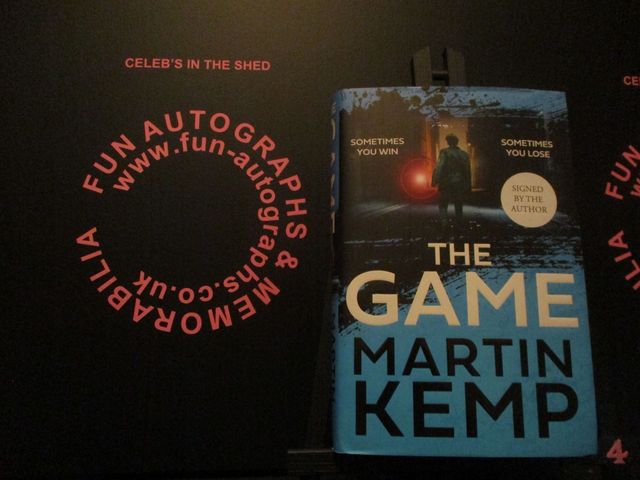 Martin Kemp 'The Game' Authentic Autographed Hardback Book (4)