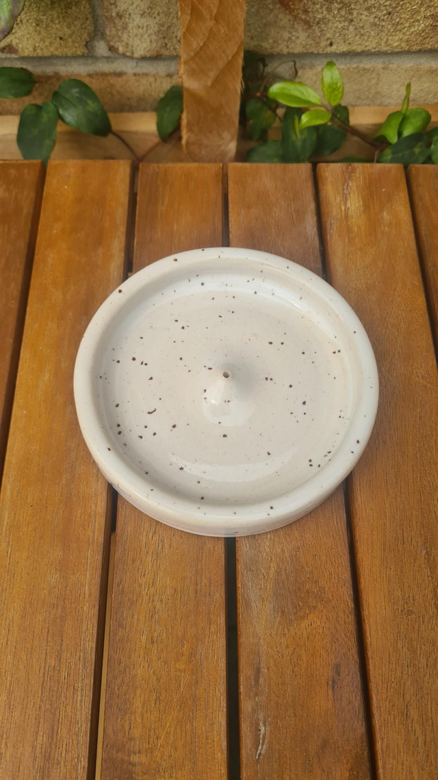 Incense holder - Speckle Cream