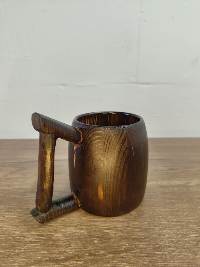 Metbruder - Handgedrechselter Holz-Humpen 1 Liter