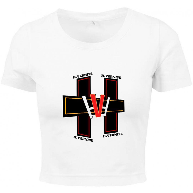 Q. E.2 - T-shirt crop top - Logo H