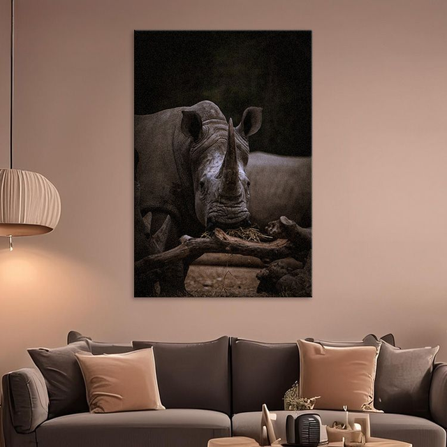 Rhinocéros - Faune - Aluminium