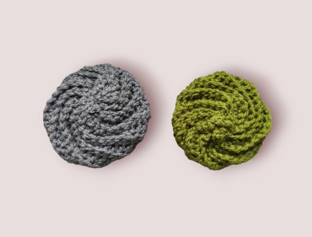 Éponge lavable au crochet 