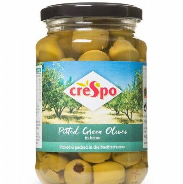 creSpo Pitted Green Olives in Brine 198g