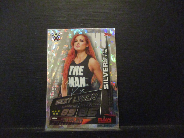 Becky Lynch - Slam Attax Universe Silver Limited Edition Original Trading Card #LEMB