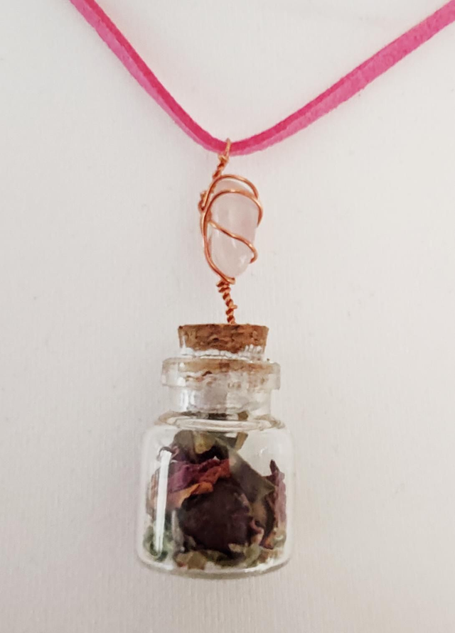 Spell jar necklace